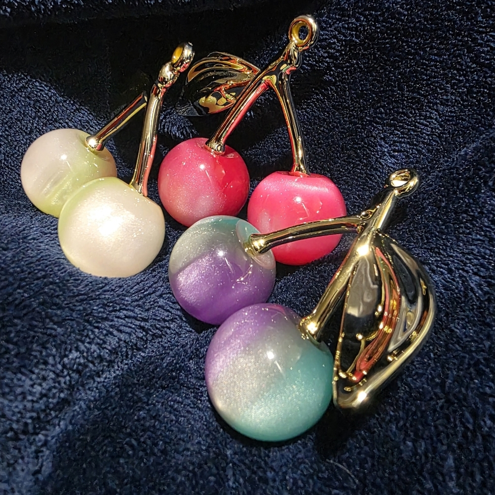 3-Piece Vibrant Cherry Charms